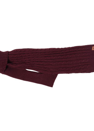 Shedrow K9 Brentwood Cable Knit Sweater PLUS- Wine Tasting