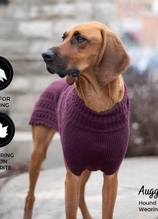 Shedrow K9 Brentwood Cable Knit Sweater PLUS- Wine Tasting