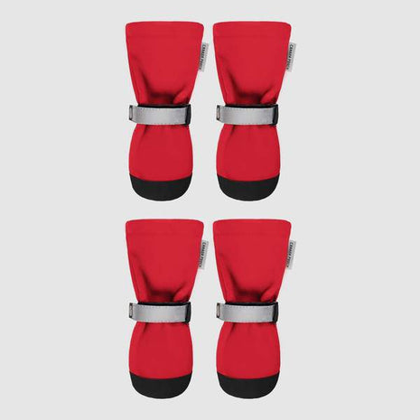Canada Pooch Soft Shield Dog Boots Red (Set of 4)