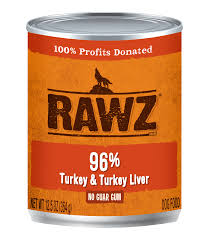 Rawz DOG Turkey & Turkey Liver CAN 12oz