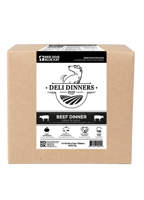 Red Dog Blue Kat Deli Dinner Frozen Dog Food