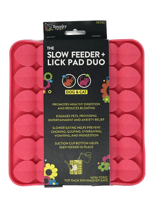 Spunky Pup Slow Feeder & Lick Pad Duo