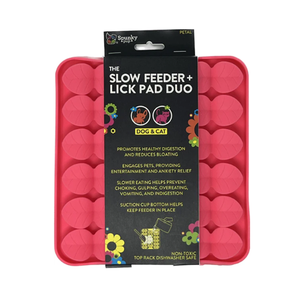 Spunky Pup Slow Feeder & Lick Pad Duo