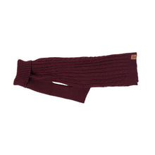 Shedrow K9 Brentwood Cable Knit Sweater PLUS- Wine Tasting