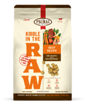 Primal Kibble In The Raw - Beef Recipe Dog