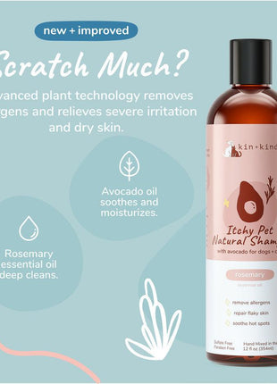 kin+kind Itchy Pet Shampoo (Rosemary+Peppermint)