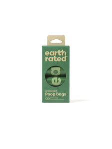 Earth Rated Poop Bags 8 Rolls 120 UNSCENTED