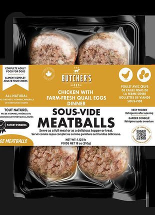 The Butcher's Pup Sous-Vide Meatballs for Dogs
