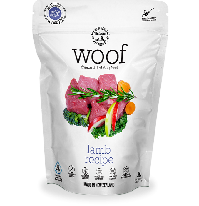 The New Zealand Natural Pet Food Co WOOF Freeze Dried Raw Dog Food