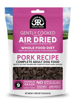 Raised Right Air Dried Whole Food Diet for Dogs