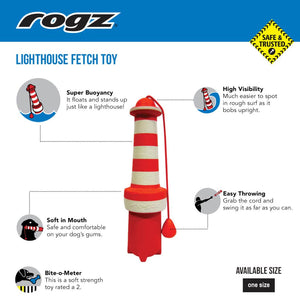 Rogz Lighthouse Floating Fetch Toy