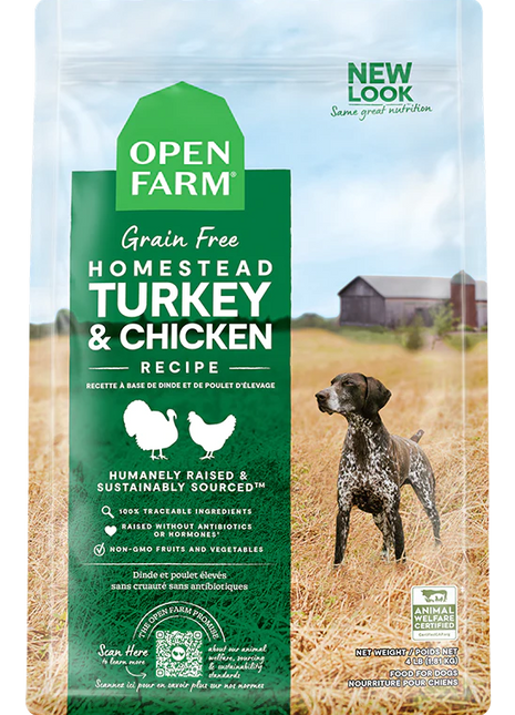 Open Farm Grain Free Dry Dog Food TURKEY & CHICKEN