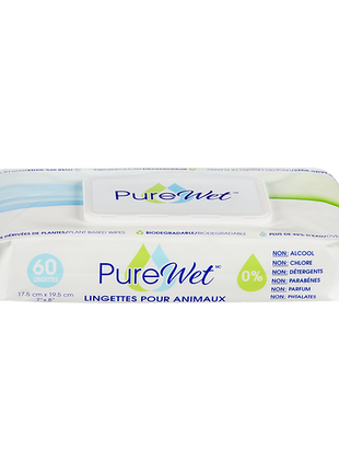 PureWet Biodegradable Pet Wipes