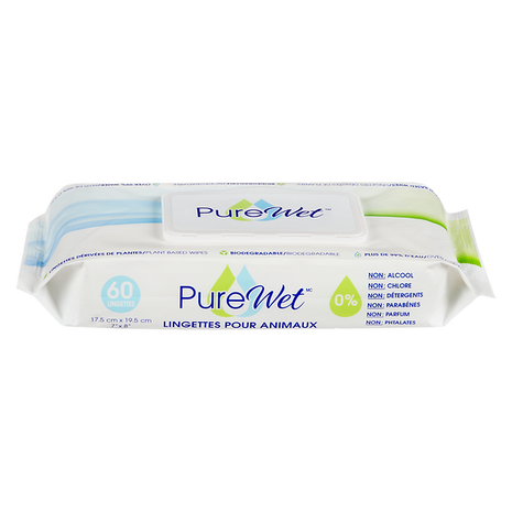 PureWet Biodegradable Pet Wipes