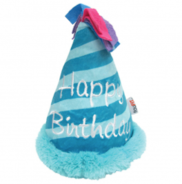FFD Plush Crinkle Birthday Hat Blue