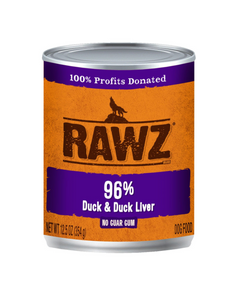 Rawz DOG Duck & Duck Liver CAN 12.5oz