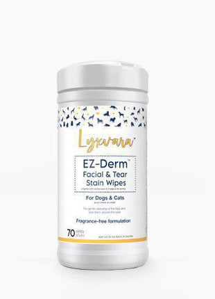 Lyxvara EZ-Derm Facial & Tear Stain Wipes (Fragrance Free)
