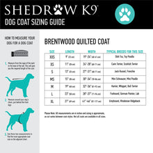 Shedrow K9 Brentwood Quilted Coat Black