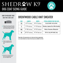 Shedrow K9 Brentwood Cable Knit Sweater Tan