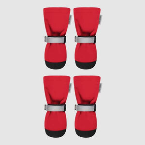 Canada Pooch Soft Shield Dog Boots Red (Set of 4)