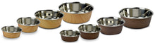 OurPets Wood Grain Bowl Brown