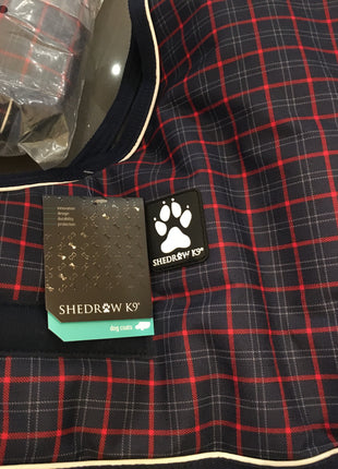 Shedrow K9 Glacier Navy Tartan XXL