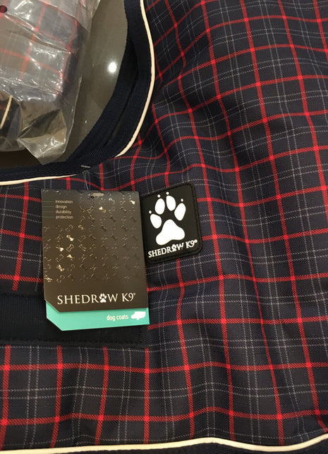 Shedrow K9 Glacier Navy Tartan XXL