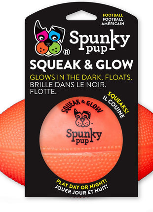Spunky Pup Squeak & Glow Dog Toys