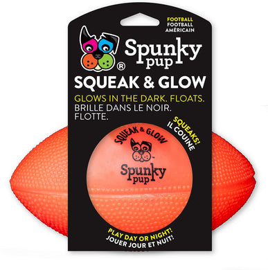 Spunky Pup Squeak & Glow Dog Toys