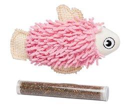 Bud'z Pink Fish With Catnip Tube