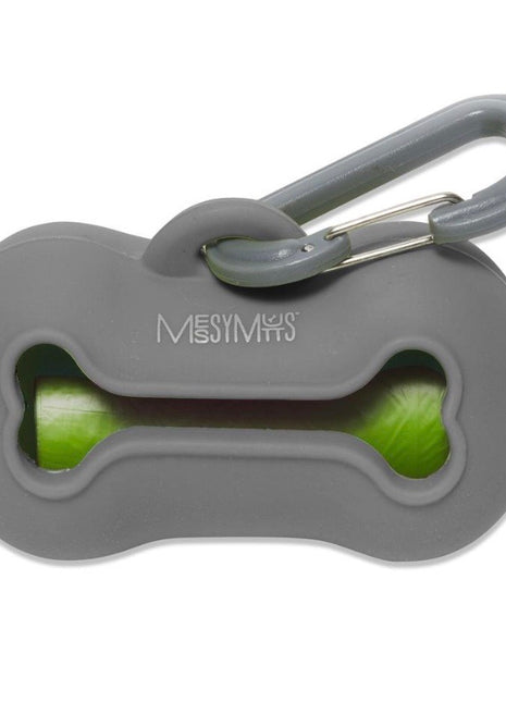 Messy Mutts Poop Bag Dispenser Grey