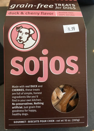 Sojos TREATS Duck & Cherry 10 oz