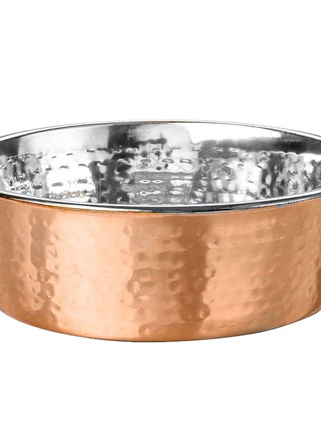 Arjan Dineasty Hammered Copper Plated Bowl