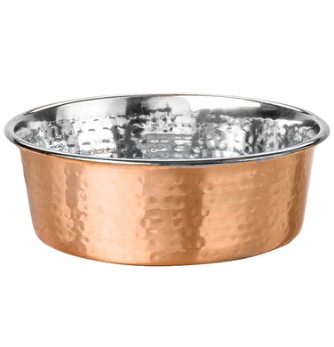 Arjan Dineasty Hammered Copper Plated Bowl